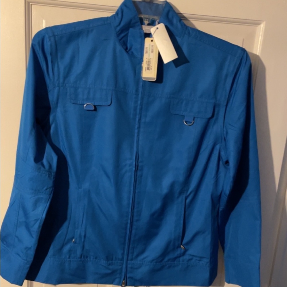 NEW! Womens Callaway royal blue golf jacket size L